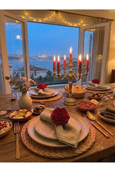 Mumlight Decorative handmade peony design napkin ring set - 6 pieces