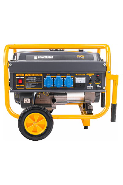 Powermat Generator portabil de energie 3000W 230V cu AVR și roți, PM1198