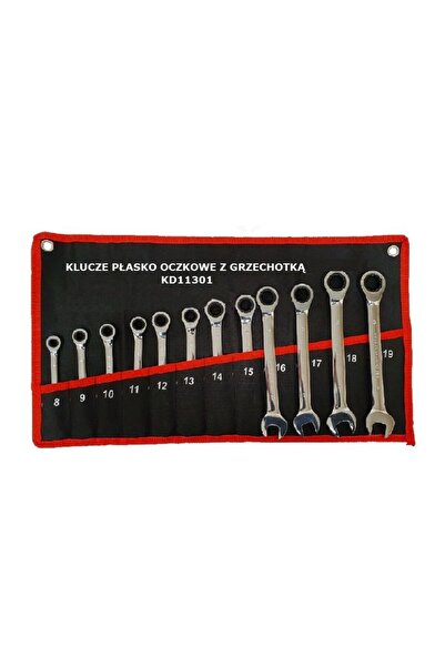 Kraft&dele Set de chei combinate cu clichet, Kraft&Dele, 12 piese, KD11301