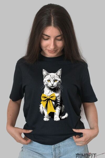 GILDAN T-Shirt Print T-Shirt With Bow