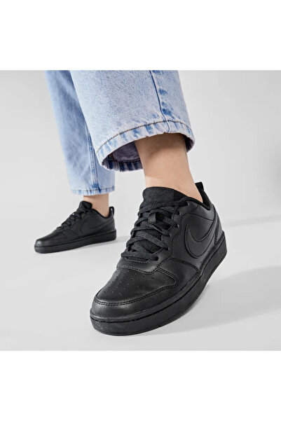 Nike Court Borough Low 2 Black Sneaker Shoes Sportie (Narrow Fit)