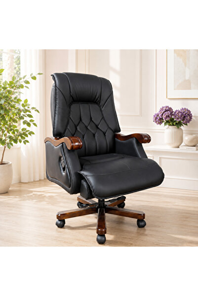 Mobila Birou Orient Scaun birou directorial premium H-823n, piele naturala, n...