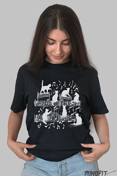 GILDAN Cats Musical Notes T-Shirt