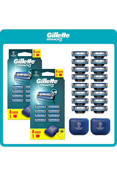 Gillette Mach3 Tıraş Makinesi Kartuş Yedekleri Erkekler İçin, 3-Bıçaklı Yedek...