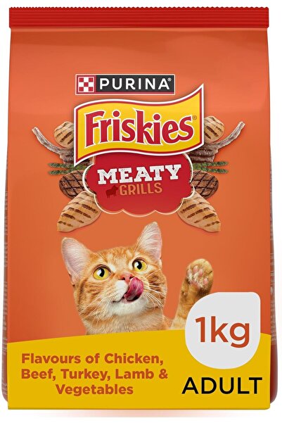Generic طعام جاف للقطط بنكهة اللحم المشوي من بورينا فريسكيز، 1 كجم