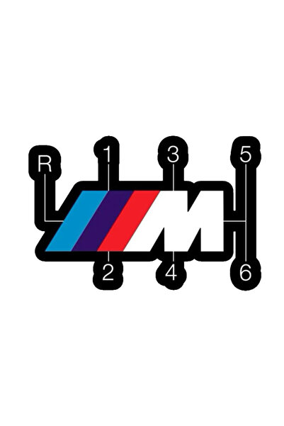 MegaSticker M Sport Gear Shift Sticker Car, Motorcycle, Helmet, Laptop, Glass...