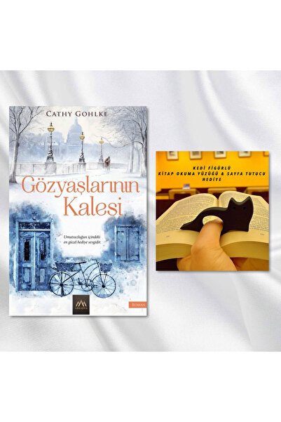 Arkadya Yayınları GÖZYAŞLARININ KALESİ / KEDİ FİGÜRLÜ KİTAP OKUMA YÜZÜĞÜ & SA...