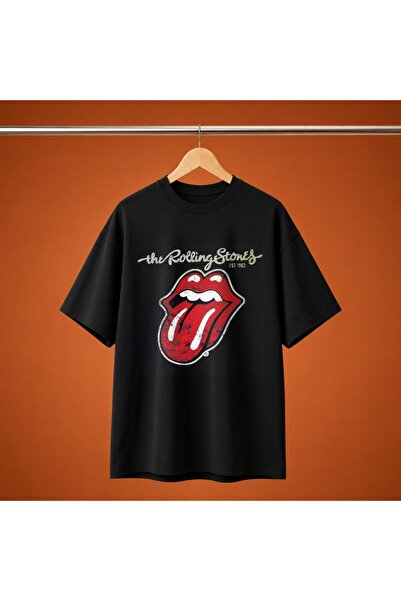 Grafftee Clothing Rolling Stones Baskili Oversize Unisex Tisort