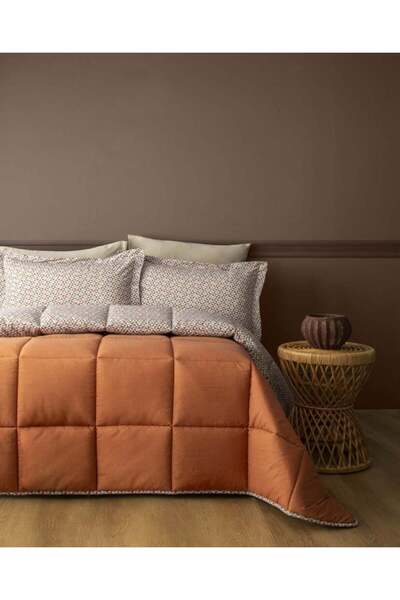 Apricitas HOME WIND TERRACOTA Çift Kişilik Yatak Örtüsü