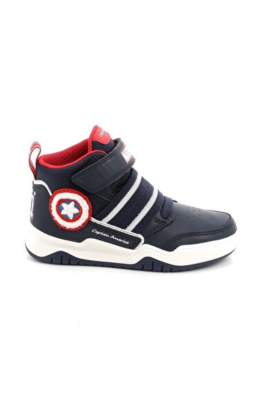 Geox Παιδικό Μποτάκι για Αγόρι Captain American Ανατομικό Χρώματος Μπλε J367R...