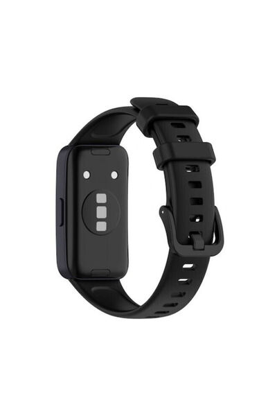 OEM Λουράκι σιλικόνης Huawei Band 10 9 8 Μαύρο