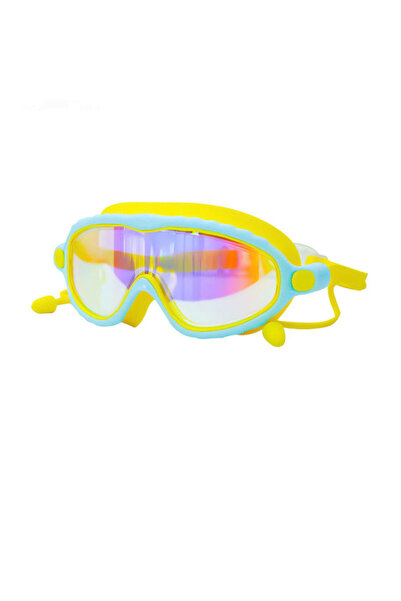 Choice7 Iridescent-Yellow JSJM Kids Swimming Goggles Set for Boys & Girls 3-1...
