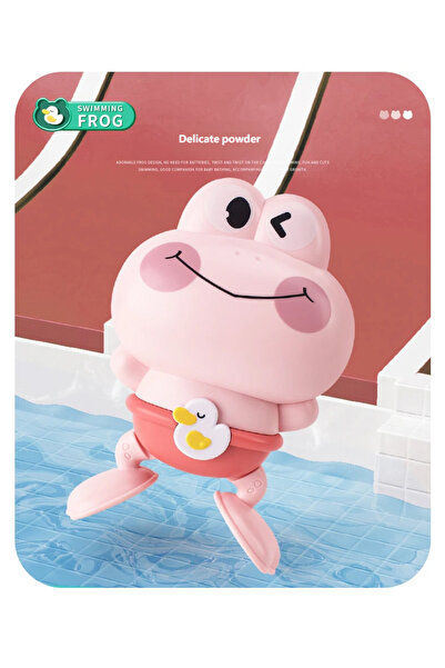 Choice pink Gowinbaby Clockwork Frog Bath Toy Kids Floating Swimming Frog Chi...