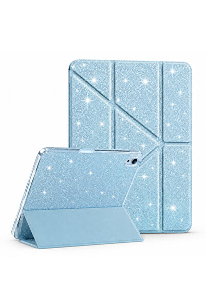 UnDePlus iPad 11.Nesil A16 11inç/10.Nesil 10.9inç Uyumlu Kılıf Simli Kalem Bö...