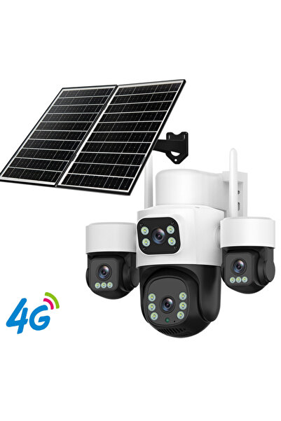 OEM Camera de Supraveghere cu 4 Lentile, 16MP, Dublu Panou Solar 20W, Conexiu...