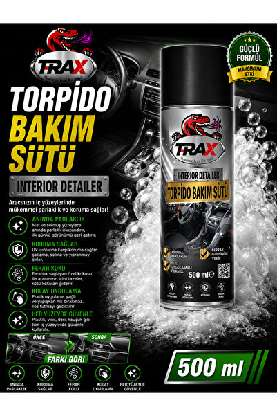 ARACINIZ İÇİN EN İYİSİ T-RAX T-RAX Torpido Bakım Sütü 500 ML Torpido Parlatıc...
