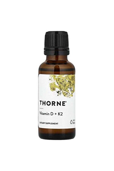 Thorne , D Vitamini + K2, 30 ml