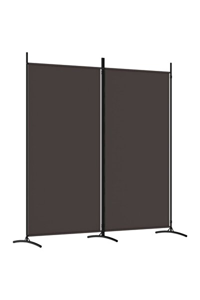 vidaxl Paravan de cameră cu 2 panouri, maro, 175x180 cm, textil