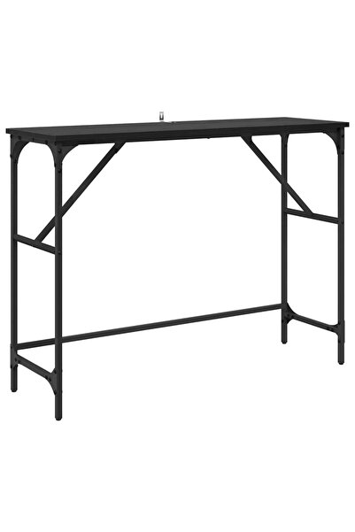 vidaxl Masă de consolă Stejar Negru 100 x 32 x 75 cm Lemn compozit