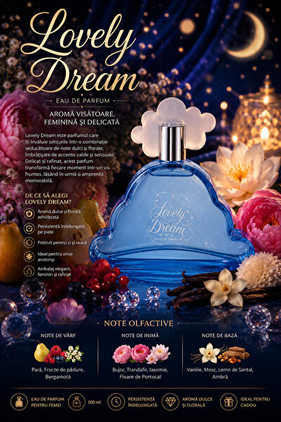 V.V LOVE Parfum Lovely Dream Eau de Parfum 100 ml – Dulce, Fresh și Feminin
