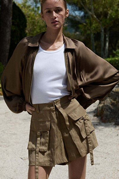 H&M Lyocell-blend cargo shorts