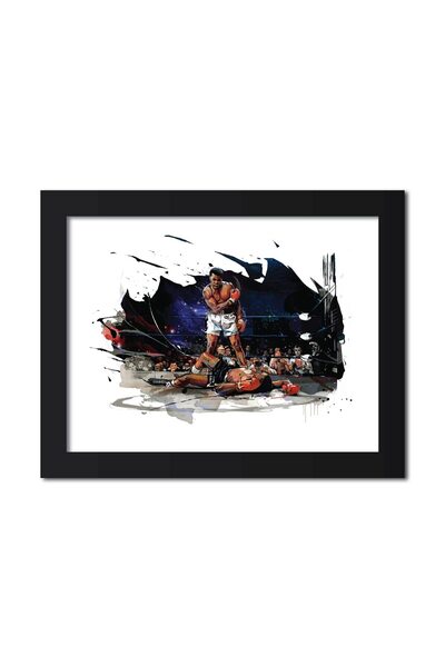 Signtouch Advertising Alayra Muhammad Ali UFC Superstar Poster Framed Paintin...