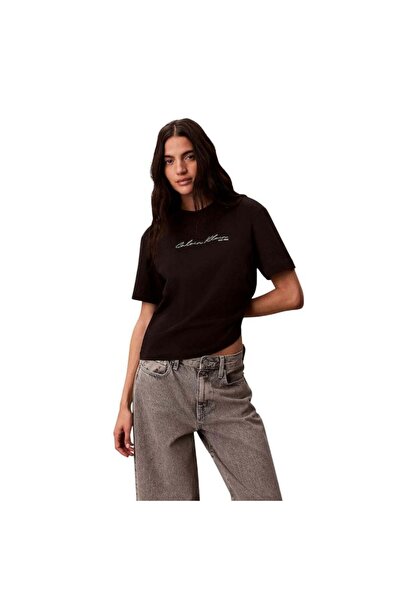 Calvin Klein Tricou SS cu imprimeu grafic, croială boxy