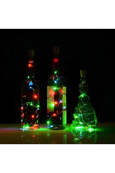 Sunlux Șir de Lumini cu Sârmă de Cupru, 2m, 20 LED-uri Multicolore, Dop pentr...