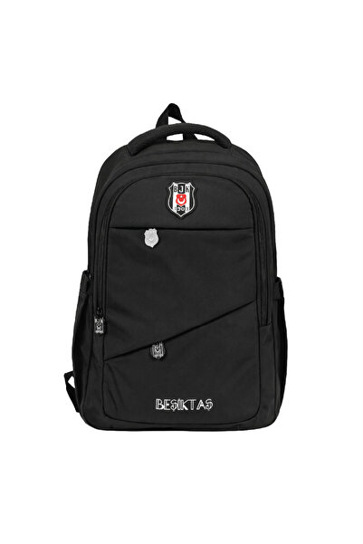 Beşiktaş Lisanslı 3 Bölmeli Siyah Paraşüt Kumaş Sırt Çantası - Laptop Bölmeli...