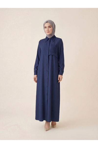 Beyza Giyim 9537 Boncuk Nakışlı Ferace