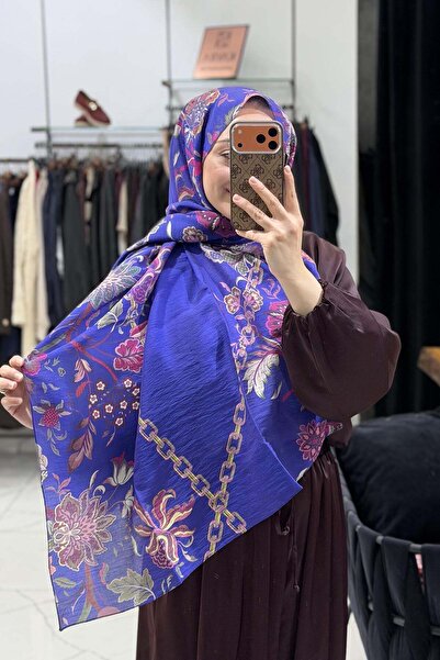 ipekevi Saks Mavisi Dört Mevsim Tensel Şal 2371