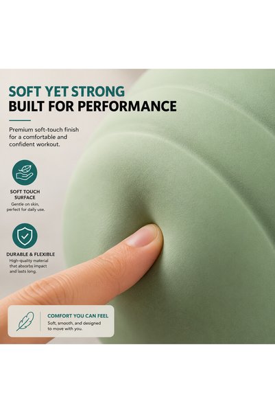 MASTON Soft Touch 4 kg Kettlebell Weight for Home Gym Fitness Training, Strength Workout & Full Body Exercise