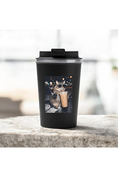 Cu Pisici Cana termos cafea-Rebel Cat