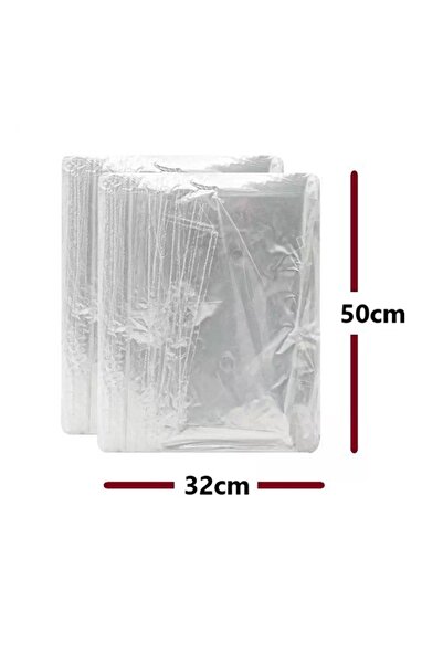 JokeyAmbalaj 32X50Cm Flexible Durable Tapeless 8Mic. Naylon Bakliyat Poşeti A...