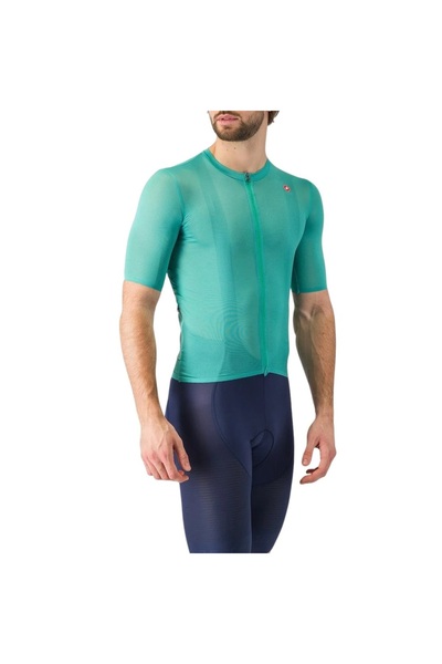 Castelli Ανδρική φανέλα ποδηλασίας Superleggera A/C SS 2025 - Ανοιχτό πράσινο...