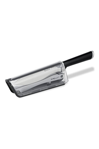 TEFAL Cuțit de bucătar cu suport de ascuțire Ever Sharp K2569004, 16,5 cm, su...