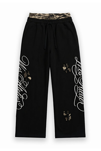 Wes Atelier Nakış İşlemeli Leopard Boxer Detay Baggy Eşofman