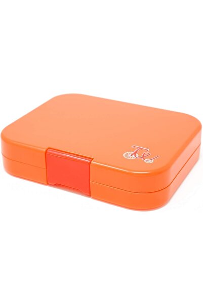 Generic Bento lunch box with 4 sections from Tiny Well, orange color