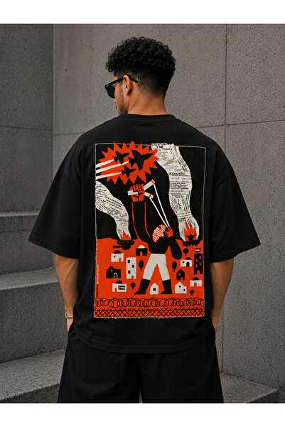 Nulivez Palestinian Solidarity Oversized Unisex T-Shirt – Freedom and Resista...