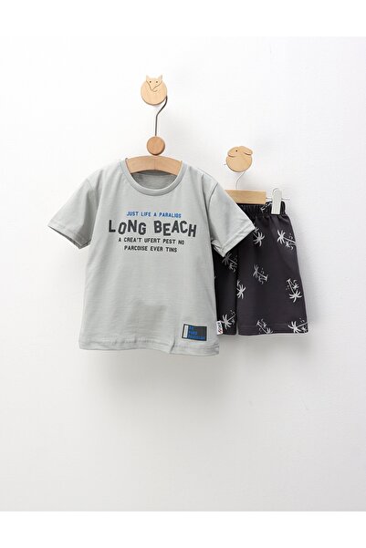 MiniKids Set de vara, Long Beach, gri