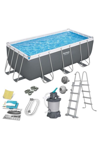 BESTWAY Piscină de grădină cu cadru 412 x 201 x 122 cm 10 în 1 56457N