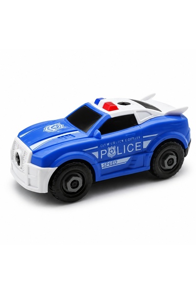 Avaleea Masina De Politie De Asamblat Pentru Copii, Jucarie DIY Cu Vehicul Po...