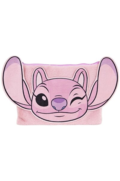 Stitch Пухкав и оборудан несесер, Дисни Стич, Розов - Плюшен несесер с тетрад...