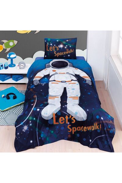 Beauty Home Σετ κουβερλί μονό Spacewalk Art 6227 160x240 Εμπριμέ