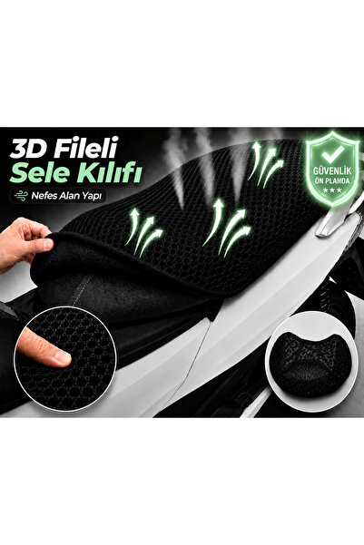 Vi Caro Husă șa motocicletă Kuba TK 03 Husă șa cu plasă 3D Protecție șa respi...