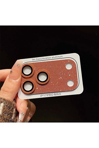 OLEA AKSESUAR iPhone 17 Pro Max Silver Complete Lens Protection Metal Full Ca...