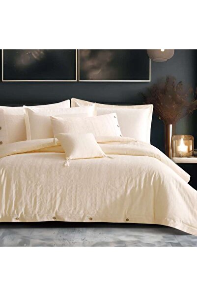 Alhabib bedding Summer Double Cotton Beige Bedspread Suitable for 200X200Cm B...
