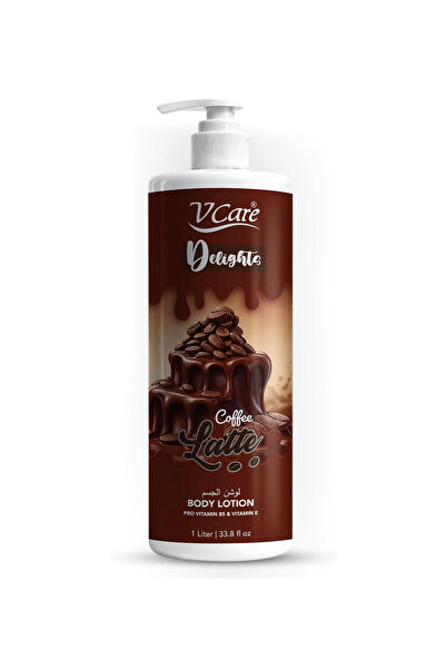 vcare V Care Delight Coffee Latte Body Lotion 1L - Deep Moisturizing, Non-Gre...
