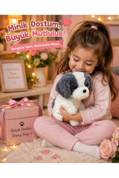 seymen bıçakçılık Peluş Köpek Oyuncağı – Unisex Sevimli Elektronik Oyuncak 3 ...