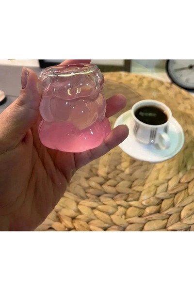 Genel Markalar Boncuk Kahve Yanı Bardak 6'lı Mini Üzüm Bardak Boncuk Şekilli Pinterest Bardak 75ML Isıya Dayanıklı